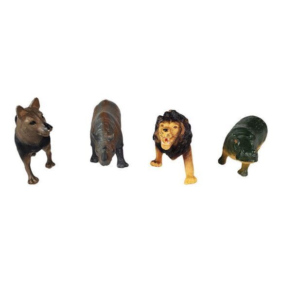 Lot of 9 Plastic Animals Wildlife Zoo Safari Assorted Sizes Toys Pretend Play - Picture 5 of 6